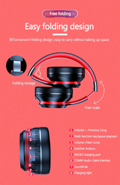 Lenovo HD200 Bluetooth Over-Ear Headphones | Wireless Noise-Canceling Gaming & HiFi Stereo Headset