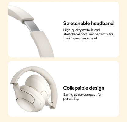 QCY H3 – Wireless Bluetooth Headphones with 43dB Hybrid Noise Cancellation