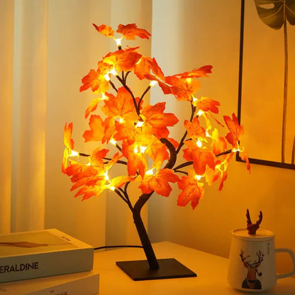 24 LED Red Rose Tree Lights Table Lamp – Fairy Night Light for Home, Party, Wedding, Christmas, or Bedroom Decor