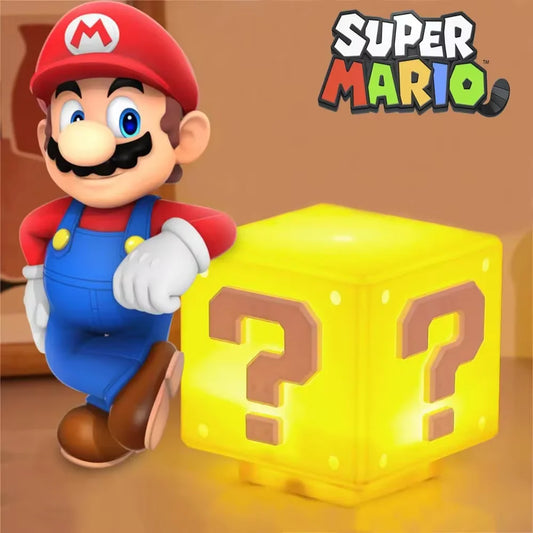 Super Mario LED Question Mark Night Light – Perfect Gaming Atmosphere Lamp