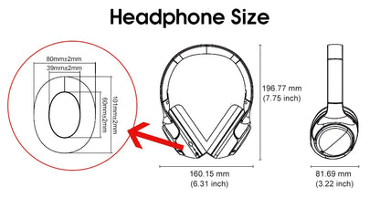 QCY H3 – Wireless Bluetooth Headphones with 43dB Hybrid Noise Cancellation