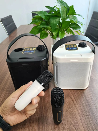 Colsur Portable Bluetooth Karaoke Speaker - High Power, Waterproof, with Dual Wireless Microphones