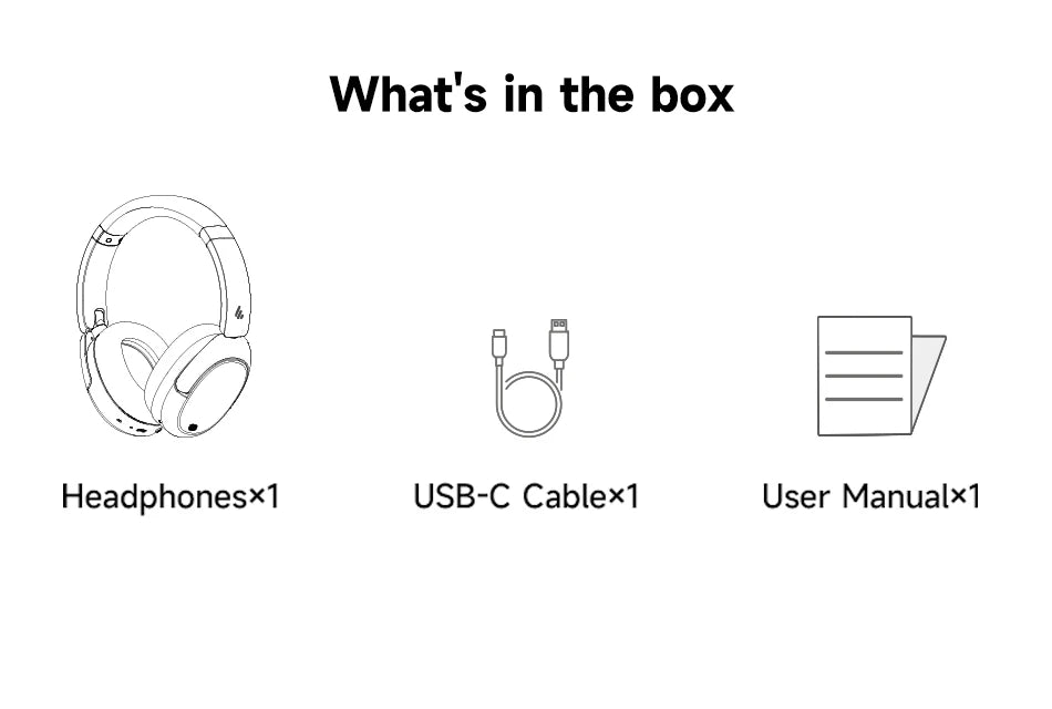 Edifier W830NB Wireless Headphones with -45dB Hybrid ANC, LDAC Audio, and 94-Hour Battery Life